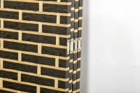 HOMCOM Paravent intérieur 4 Panneaux Pliables 180L x 180H cm séparateur de pièce Bois de peuplier Fibres de Papier tressée Chocolat Paille(m-11)