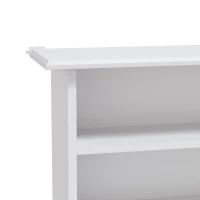 HOMCOM Mediarek, 8 niveaus, dvd-rek met 12 verstelbare planken, 16 vakken, voor 720 cd's, wit(m-13)