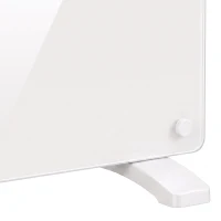 HOMCOM 1500W Smart Panel Heater Wall Mounted & Freestanding, Electric Heater with Weekly Timer, Open Window & Anti-Frost, White(m-13)