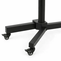 HOMCOM Mobile TV Stand on Wheels for 32-75 Inch Screens, Mobile TV Cart with Tilt, Height Adjustable, Black(m-13)