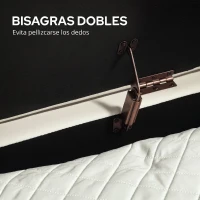 HOMCOM banco pie de cama tapizado en terciopelo taburete pie de cama con espacio de almacenaje y patas doradas 108x44x43,5 cm Crema(m-7)