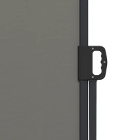Outsunny Store latéral Brise-Vue paravent rétractable dim. 4L x 1,60H m alu. Polyester Anti-UV Haute densité 180 g/m² Gris foncé(m-9)
