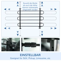PawHut hondenrek auto, verstelbaar hondenrek voor honden, scheidingswand(m-5)