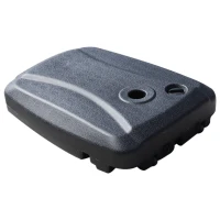 Outsunny Base per Ombrellone con 2 Ruote Riempibile con Acqua o Sabbia 50/60kg da Giardino HDPE 60x80x16cm(m-9)