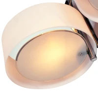 HOMCOM Acrylic Lamp Indoor 3 Light Pendant Chandelier Flush Mount Office Living Room Bedroom w/ Chrome Finish(m-9)