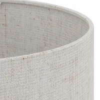 HOMCOM Tafellamp met linnen lampenkap, tuimelschakelaar, nachtlamp / bureaulamp, 22 x 22 x 39 cm, beige(m-10)