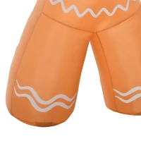 HOMCOM 8ft Christmas Inflatable Gingerbread Man, Lighted Blow Up Yard Decor Indoor Outdoor Garden Lawn Party Prop(m-8)