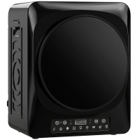 HOMCOM 1000 W compacte wasdroger met extra droog & ECO, timer- en temperatuurinstellingen, zwart