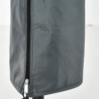Outsunny Hoes voor tuinparasol, weerbestendig, met ritssluiting, gemaakt van Oxford-polyester, 178 cm, Grijs(m-12)
