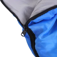 Saco de Dormir Doble Plaza Convertible en 2 Sacos Independientes 210x150 cm Azul(m-7)