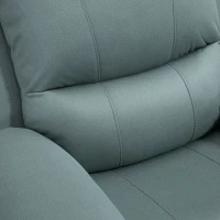 HOMCOM fauteuil met kantelverstelling tot 135°, 360 graden draaibaar, 93 cm x 100 cm x 98 cm, stalen frame, groen(m-9)