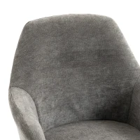 HOMCOM Chaise Bureau Ergonomique, Fauteuil de Bureau en Chenille avec Hauteur Réglable, Fonction Bascule, Gris(m-7)