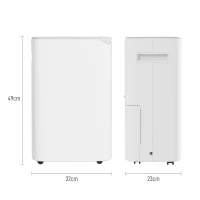 HOMCOM 20L/Day Dehumidifier, with Filter - White(m-3)