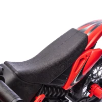 AIYAPLAY Moto Électrique Enfants 12 V, Vitesse Max 3 Km/h, Batterie au Lithium, Double Moteur, Suspension Arrière, Rouge(m-15)