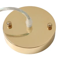 HOMCOM Hanglamp, driedelige lampenkap, metaal, henneptouw, lichtbruin(m-10)