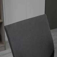 Vinsetto Sedia da Ufficio Ergonomica e Girevole con Altezza Regolabile, 61x61x89-99 cm, Grigio Scuro(m-8)