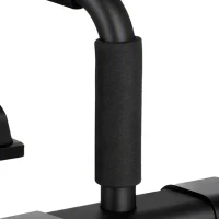 HOMCOM opdrukgrepen, set van 2, antislip opdrukgrepen, opdrukstangen, parallettes, opdrukoefeningen voor spier- en krachttraining, staal(m-12)
