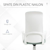 Vinsetto Scaun de Birou Ergonomic și Căptușit cu Înălțime Reglabilă și Funcție de Balansare, 62x56x110-119.5 cm, Verde(m-6)