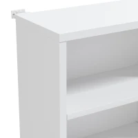 HOMCOM CD-/DVD-rek, 9 niveaus, smal staand rek met 6 verstelbare planken, voor 260 cd's, wit(m-12)