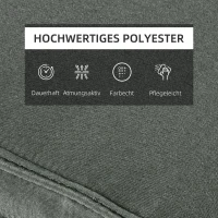 Ligbed met hoofdkussen loungebed ligbank katoenvezel polyester(m-7)