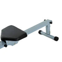 HOMCOM roeitrainer roeiapparaat fitness roeien hometrainer, met LCD display, staal + PVC, grijs, 130 x 67,5 x 67 cm(m-8)