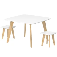 AIYAPLAY Ensemble 1 table et 2 chaises pour enfants, meuble polyvalent pour chambre, salle de jeux, 3-8 ans(m-12)