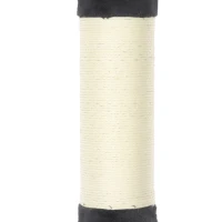 PawHut Plafondhoge krabpaal 225-255 cm, verstelbare kattenboom met 5 niveaus, 3 sisal krabpalen, hangmat en platformen(m-10)