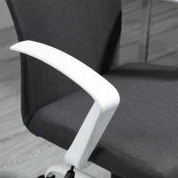 Vinsetto Sedia da Ufficio Ergonomica e Girevole con Altezza Regolabile, 61x61x89-99 cm, Grigio Scuro(m-9)
