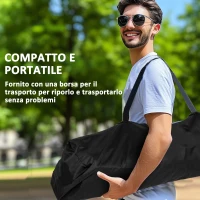 Outsunny Set 2 Sedie da Campeggio Pieghevoli con Borsa Frigo, Portabicchieri e 2 Tasche, 94x62x100 cm, Rosso(m-6)