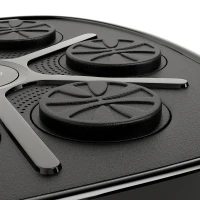 SPORTNOW Muziek Boks Machine, Ritmisch Boksapparaat, 9 Modi, Bluetooth, LED-Lichten, met Bokshandschoenen, Zwart(m-9)
