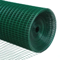 Pawhut PVC Coated Welded Wire Mesh Fencing Chicken Poultry Aviary Fence Run Hutch Pet Rabbit 30m Dark Green(m-9)