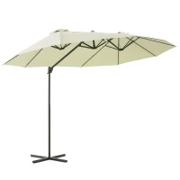 Outsunny parasol met slinger 270 cm x 440 cm x 250 cm(m-11)