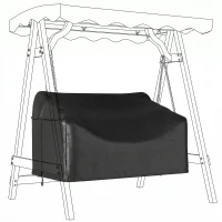 Outsunny 2-zits tuinbankhoes, waterdichte beschermhoes, winddicht en UV-bestendig, 420D Oxford-stof(m-11)
