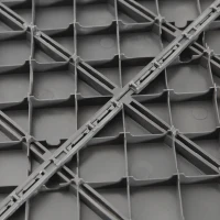 Outsunny Set de 9 Baldosas Cuadradas de 30x30 cm con Área de 0,81 m² Losetas Sistema de Clic para Balcón Terraza Jardín Gris(m-8)