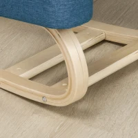 Vinsetto Siège assis-genoux ergonomique chaise à genoux coussin confortable à bascule en tissu et bois(m-7)