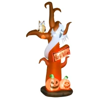 HOMCOM opblaasbare Halloween boom geest LED(m-10)