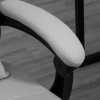 Vinsetto Bureaustoel met Massage- en Verwarmingsfunctie, Verstelbaar, tot 120 kg, 66 x 67 x 110-118 cm, Grijs(m-9)