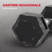 HOMCOM Haltere Hex 4kg Antiderapant(m-5)