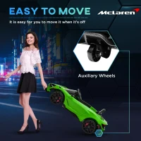 AIYAPLAY McLaren 765LT Licensed 12V Kids Electric Ride on Car with Butterfly Doors, Remote Control, Transport Wheels, Green(m-5)