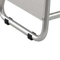 HOMCOM Universele Motorstandaard, Draagvermogen tot 500 kg, Stalen Constructie, Grijs(m-13)