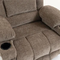 HOMCOM TV-fauteuil met sta-op-hulp, elektrische relaxfauteuil met massage en warmte, ligfunctie, USB-aansluitingen, bruin(m-13)
