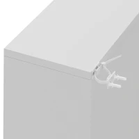 HOMCOM Rek voor 835 cd's of 500 dvd's, Blu-ray opbergkast met 27 vakken en 21 verstelbare planken, wit(m-12)