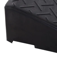 HOMCOM oprijplaat, oprijplaten, 2 stuks rubberen oprit, drempeloprijplaat, oprijhulp voor auto's, rubber 48 x 32 x 13 cm oprijplaat oprijplaten oprit rubber oprijplaat auto | Aosom.de(m-8)