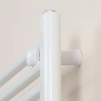 HOMCOM Termoarredo Bagno Scaldasalviette a 39 Barre in Acciaio, 60x180cm, Bianco(m-8)