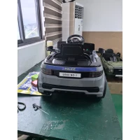 AIYAPLAY Carro Elétrico Polícia 12V Com Controle Remoto Luzes Sirene Cinza(m-5)