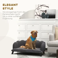 PawHut hondenbank met rugleuning 98.5cm x 60.cm x 35.5cm(m-5)