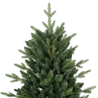 HOMCOM Realistische kunstkerstboom 180 cm met 1237 takpunten en metalen standaard, groen(m-12)