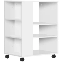 Vinsetto Armario para Impresora Mueble Auxiliar de Oficina Dormitorio Cocina Salón 60x40x75,8 cm Blanco(m-1)
