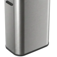HOMCOM 55L Sensor Bin for Kitchen, Touchless Automatic Waste Rubbish Bin, Stainless Steel, Battery Operated, Silver Tone(m-12)