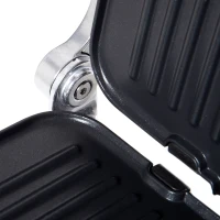 HOMCOM Health Grill & Panini Press, 2100W Electric Non-stick Grill with 180° Flat Open, Drip Tray, Removable Plate, Floating Hinges and 8 Automatic Settings(m-9)